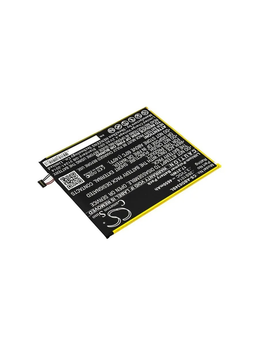 

Аккумулятор CameronSino CS-ABD034SL для Amazon Kindle Fire 8.7, Li-Pol, 4650mAh, 3.7V, CS-ABD034SL