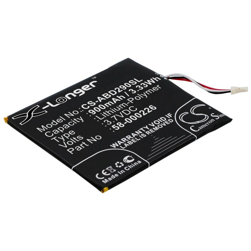 

Аккумулятор CameronSino CS-ABD290SL для Amazon Kindle 10th, Li-Pol, 900mAh, 3.7V, CS-ABD290SL