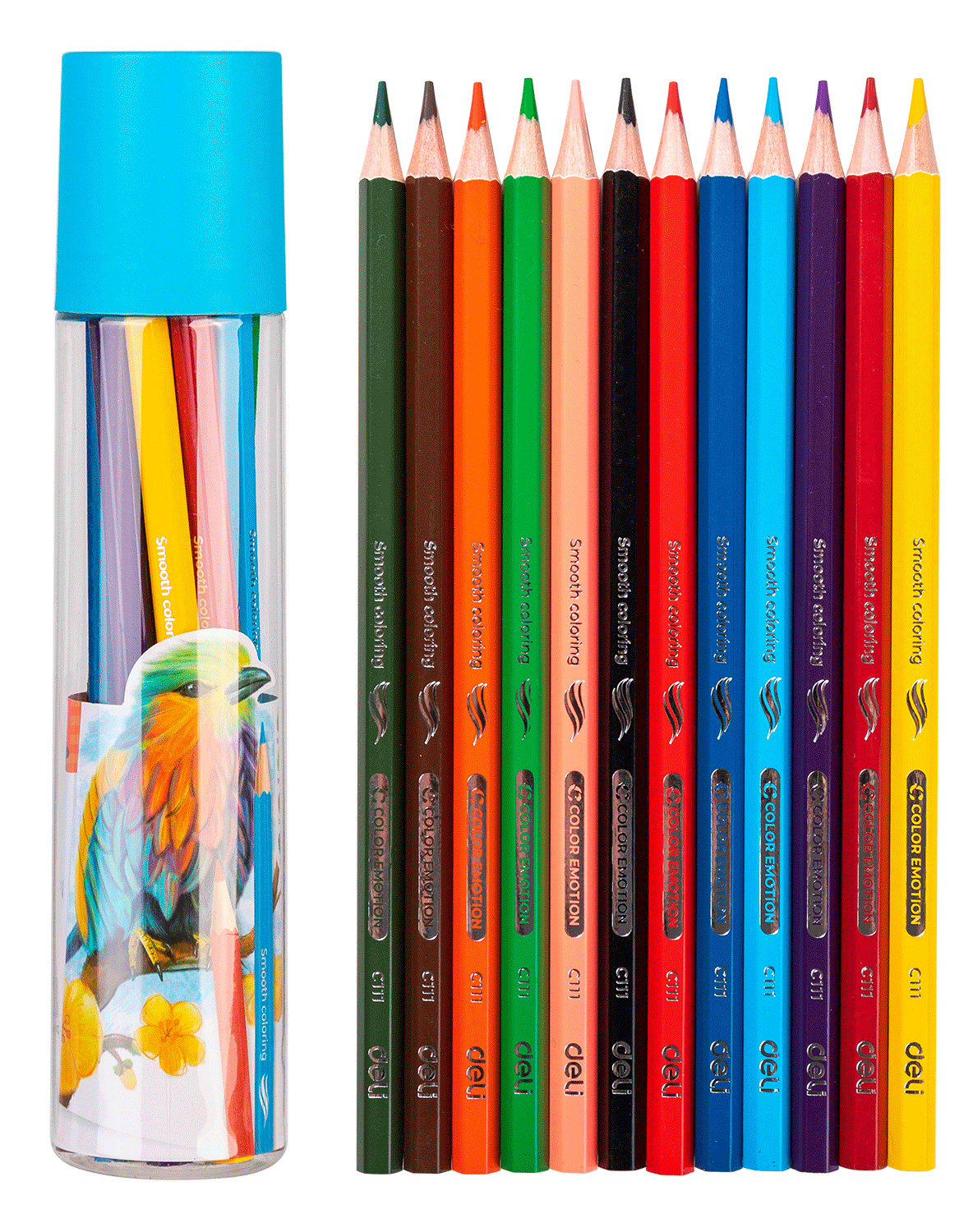 

Набор цветных карандашей Deli Color Emotion EC111-12/A, шестигранные, 12шт., заточенные (EC111-12/A), EC111-12/A