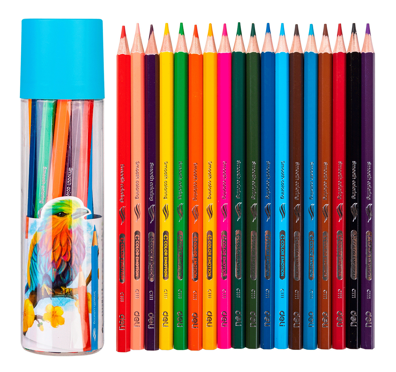 

Набор цветных карандашей Deli Color Emotion EC111-18/A, шестигранные, 18шт., заточенные (EC111-18/A), EC111-18/A