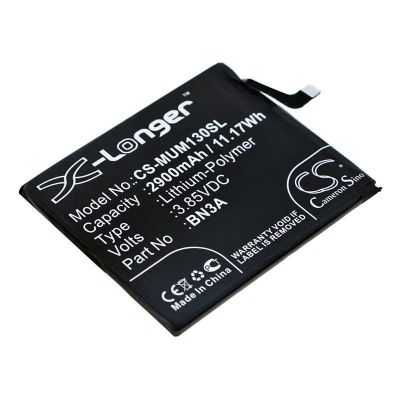 

Аккумулятор CameronSino CS-MUM130SL/MUM130SL для Xiaomi Redmi Go, M1903C3GH, M1903C3GG, Li-Pol, 2900mAh, 3,85V (P104.01632), CS-MUM130SL