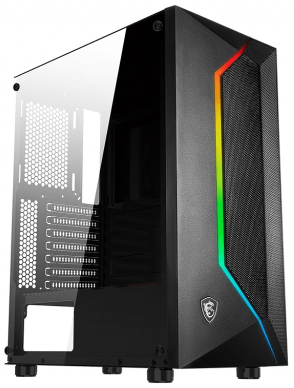 

Корпус MSI MAG VAMPIRIC 100L, ATX, Midi-Tower, USB 3.2, RGB подсветка, черный, без БП, MAG VAMPIRIC 100L