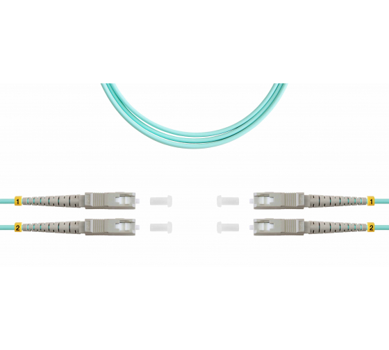 

Патч-корд оптический TopLan, SC/PC-SC/PC, многомодовый, 50/125, OM3, двойной, 2м, голубой (DPC-TOP-OM3-SC/P-SC/P-2.0), Бирюзовый