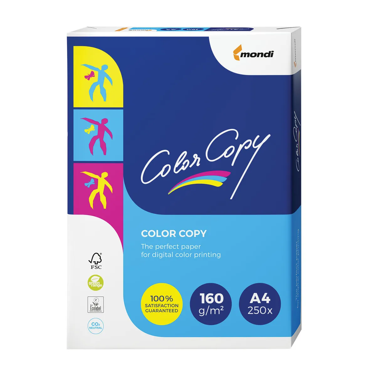 

Бумага A4 160г/м² 250 листов, 161% CIE, COLOR COPY (A4-26734), Белый, 0