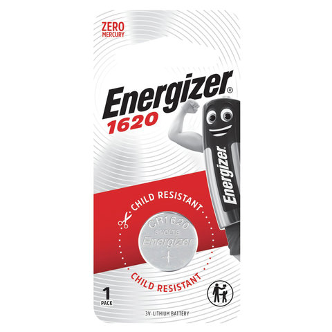 Батарея Energizer CR1620, 3V, 1шт. (E300844001) - фото 1