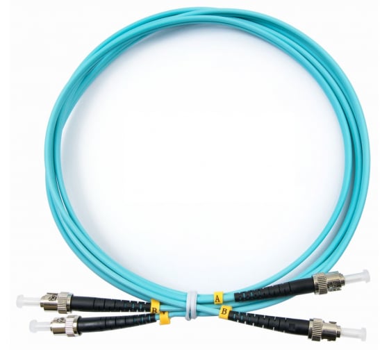 

Патч-корд оптический TopLan, ST/PC-ST/PC, многомодовый, 50/125, OM3, двойной, 1м, голубой (DPC-TOP-OM3-ST/P-ST/P-1.0), Бирюзовый