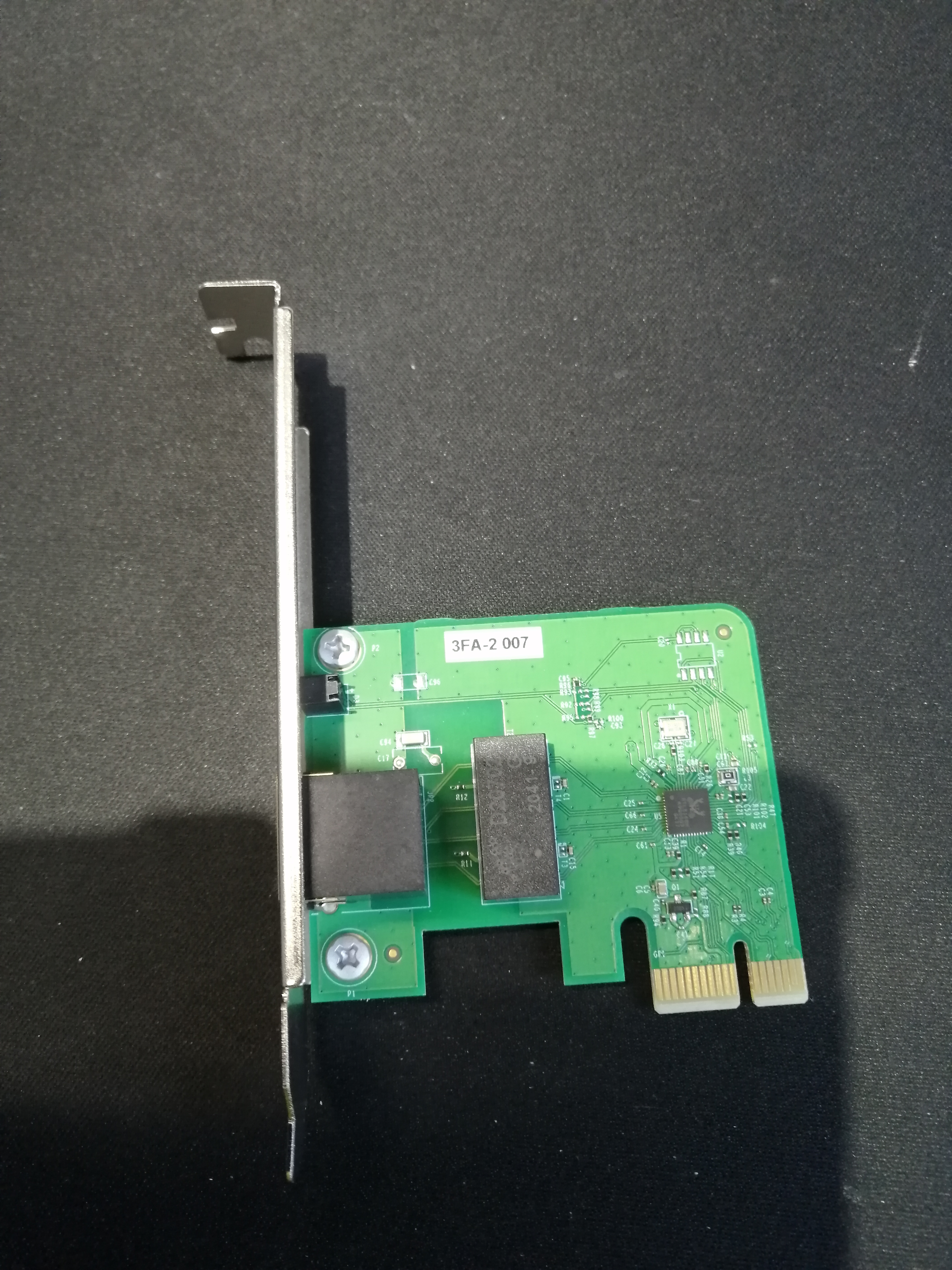 Сетевая карта TP-LINK TG-3468, 1xRJ-45, 10/100/1000 Мбит/сек, PCI-E б/у, следы монтажа, не родная упаковка