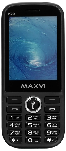 

Мобильный телефон MAXVI K20, 2.8" 320x240 TN, 32Mb, BT, 1xCam, 2-Sim, 2500 мА·ч, micro-USB, черный, K20