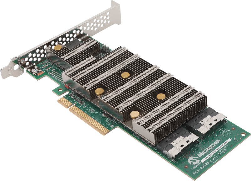 Контроллер Microsemi Adaptec 3258-16i, SAS/SATA/NVMe 24G, 16-port (SlimSAS), 0/1/5/6/10/50/60/1 Triple/10 Triple, 8gb, PCI-Ex8, SGL (3258C16IXS)