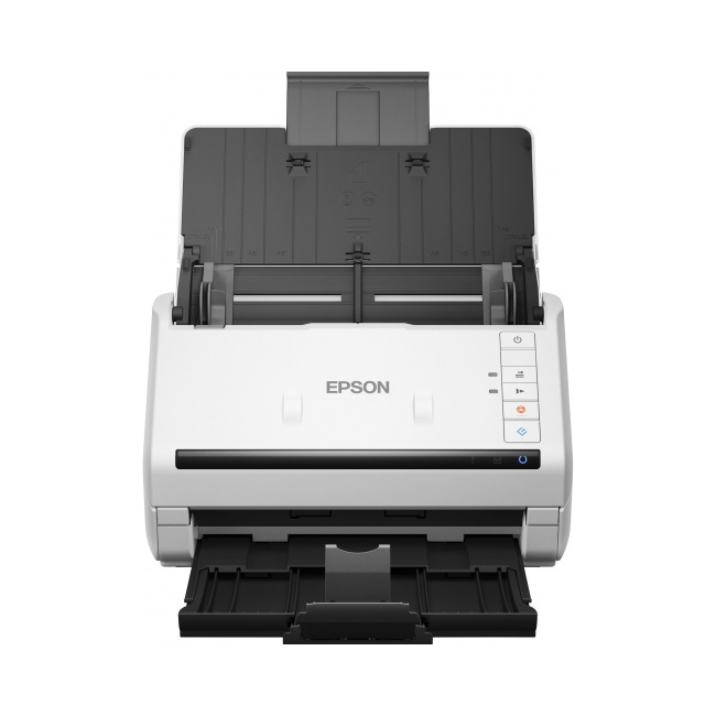 Сканер протяжный Epson WorkForce DS-530II, A4, CIS, 600x600dpi, ДАПД 50 листов, ч/б 35 стр/мин,цв. 35 стр/мин, 30 бит, 24 бит, USB 3.0 (B11B261401)