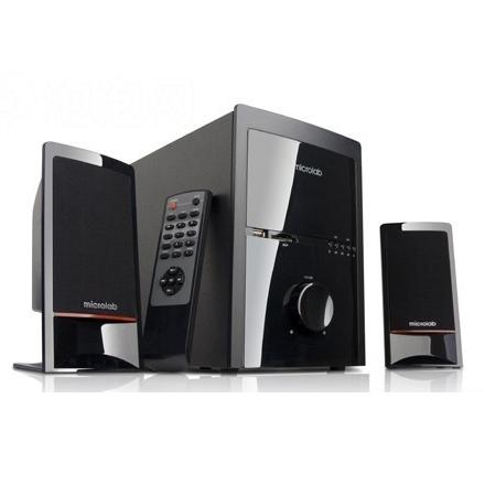 

Акустика 2.1 Microlab M700U (2x14W+18W, SD, ПДУ, FM), Black, Черный, M-700U
