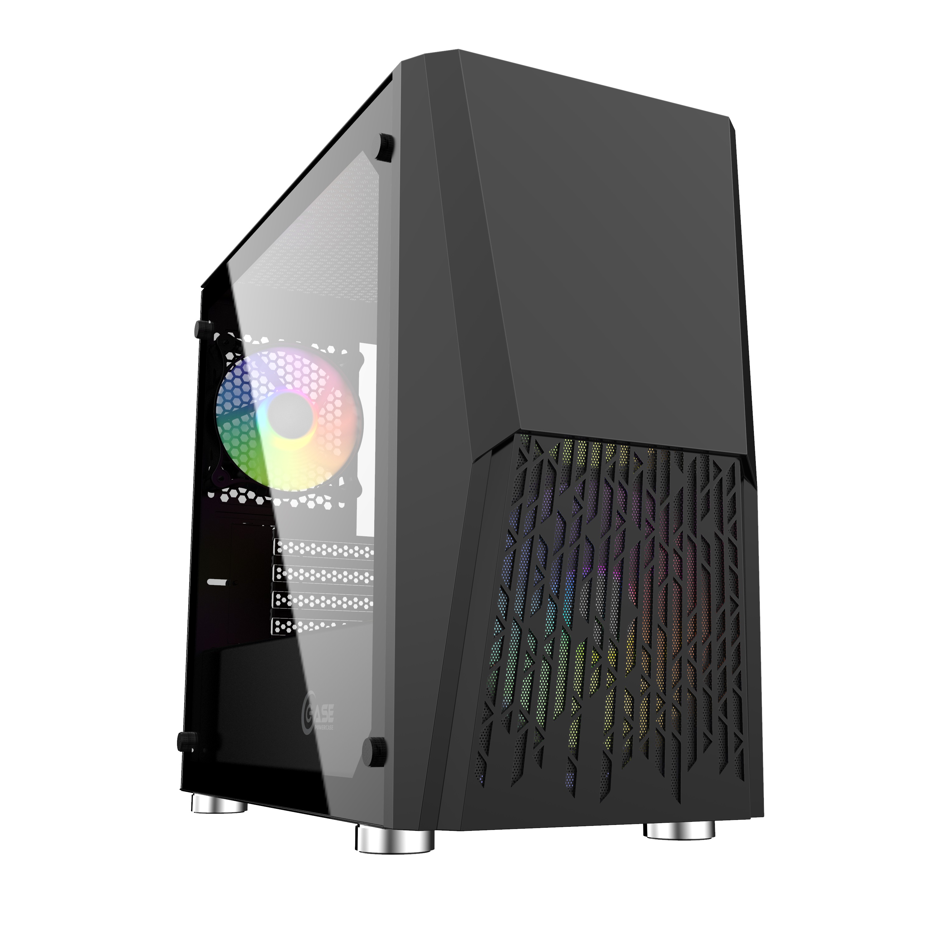 

Корпус PowerCase Alisio Micro X2B, mATX, Mini-Tower, USB 3.0, RGB подсветка, черный, без БП (CAMIB-L2), Alisio Micro X2B