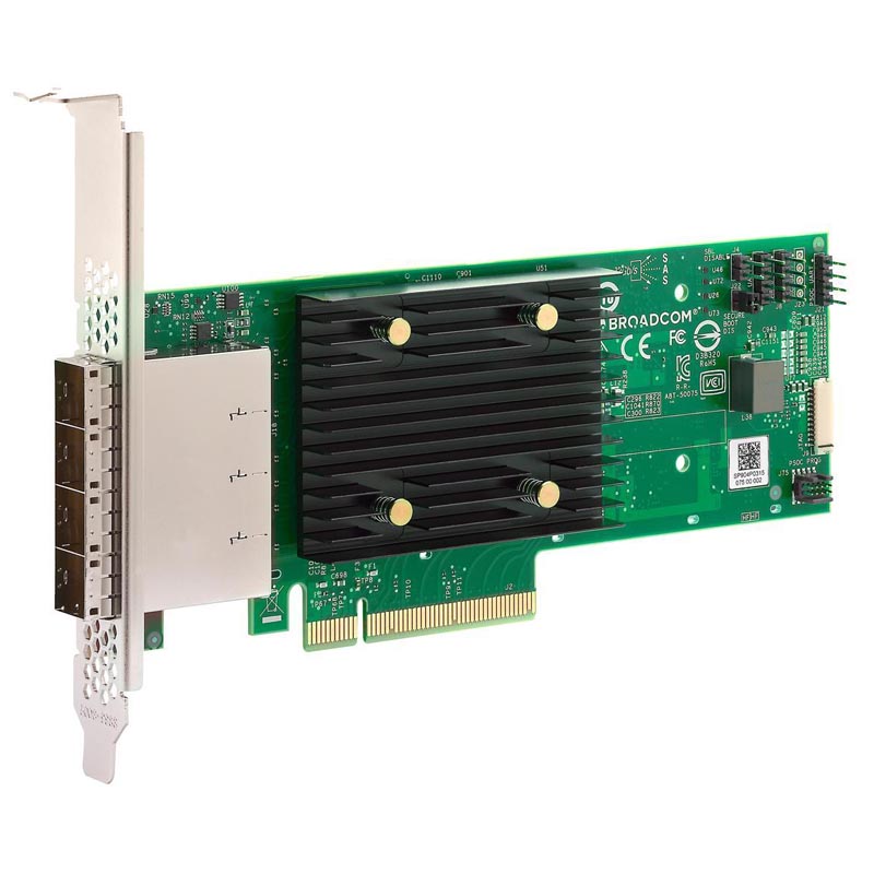 

Адаптер HBA Broadcom 9500-16e, SAS/SATA/NVMe 12G, 16-port (miniSAS HD), PCI-Ex8, SGL (05-50075-00), 9500-16e
