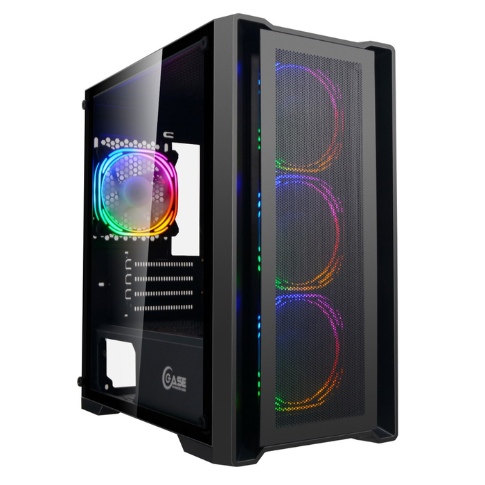 

Корпус PowerCase Alisio Micro X4B, mATX, Mini-Tower, USB 3.0, RGB подсветка, черный, без БП (CAMIB-L4), Alisio Micro X4B