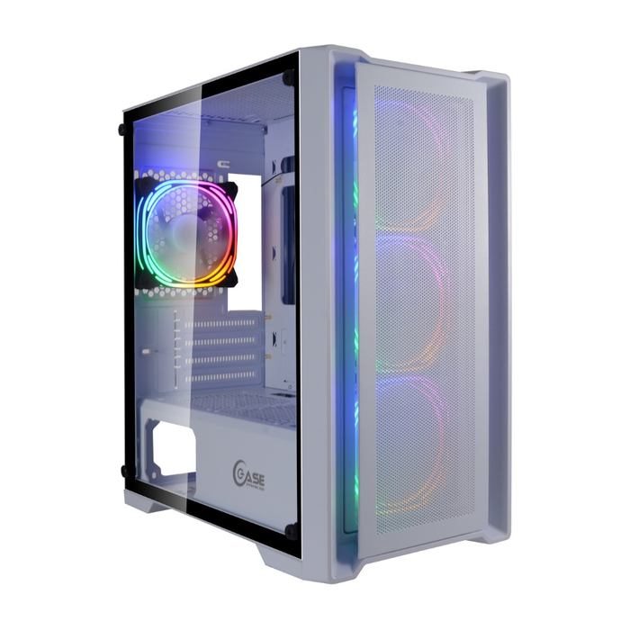 

Корпус PowerCase Alisio Micro X4W, mATX, Mini-Tower, USB 3.0, RGB подсветка, белый, без БП (CAMIW-L4), Alisio Micro X4W