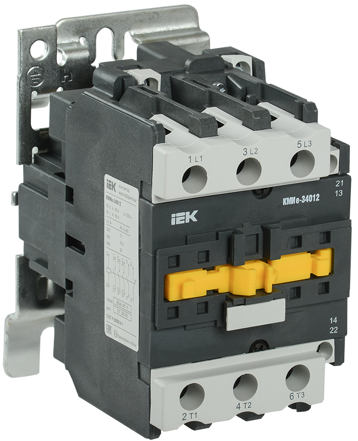 

Контактор 40А 400 В, AC, 1НО + 1НЗ, IEK КМИе-34012 (KKME31-040-400-11), КМИе-34012