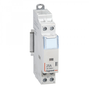 

Контактор модульный двухполюсный (2P) 25А 230 В/230 В, AC, IP20, LEGRAND (412505)