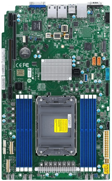 

Материнская плата Supermicro X12SPW-F, 1xSocket4189, iC621A, 8xDDR4, PCI-Ex16, 1xM.2-PCI-E/SATA, 10SATA3 RAID 0/1/5/10, 2GLAN, IPMI, 4xUSB 2.0, VGA, Proprietary, Bulk (MBD-X12SPW-F-B), X12SPW-F