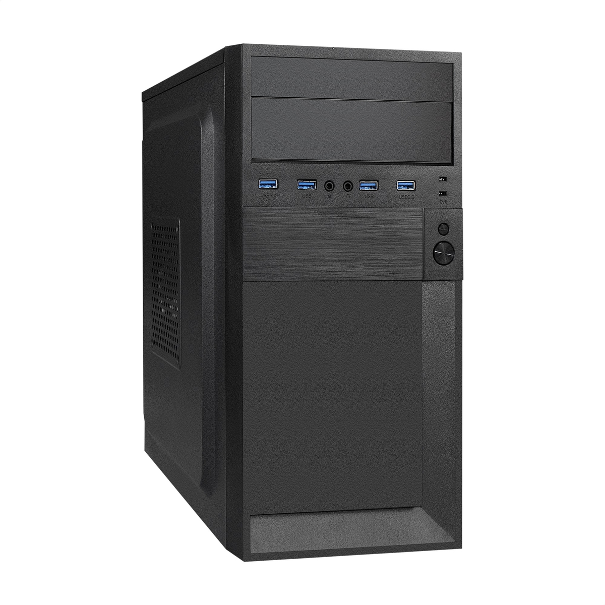 Корпус ExeGate BAA-105U4-01-AA500, mATX, Mini-Tower, 4xUSB 3.0, черный, 500 Вт (EX291153RUS)