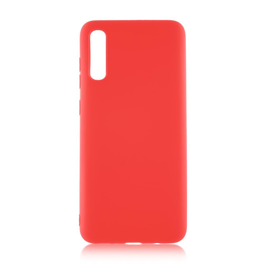 Чехол-накладка BROSCO Colourful для смартфона Samsung Galaxy A70S, силикон, красный (SS-A70S-COLOURFUL-RED)
