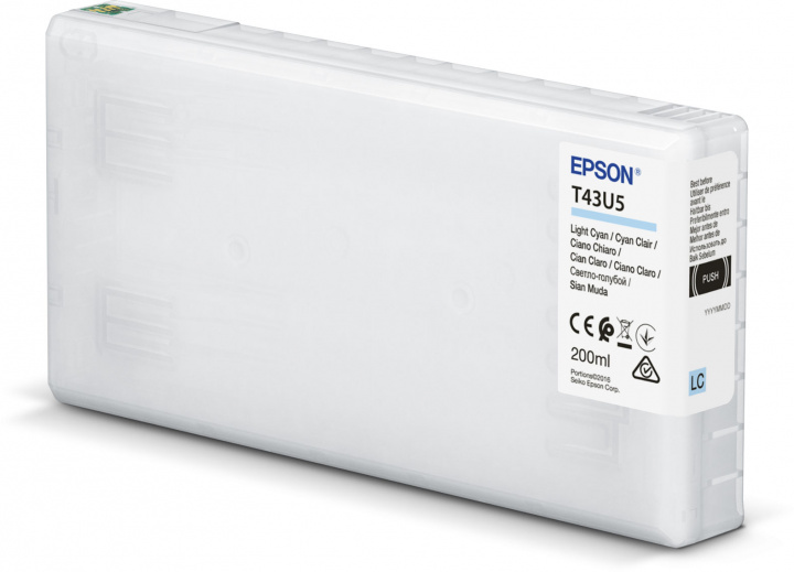 

Картридж струйный Epson T43U ( C13T43U540), светло-голубой, оригинальный, объем 200мл для SureLab SL-D800, T43U