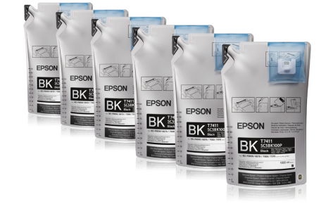 Комплект картриджей Epson T7411 (C13T741100), черный, 1 л