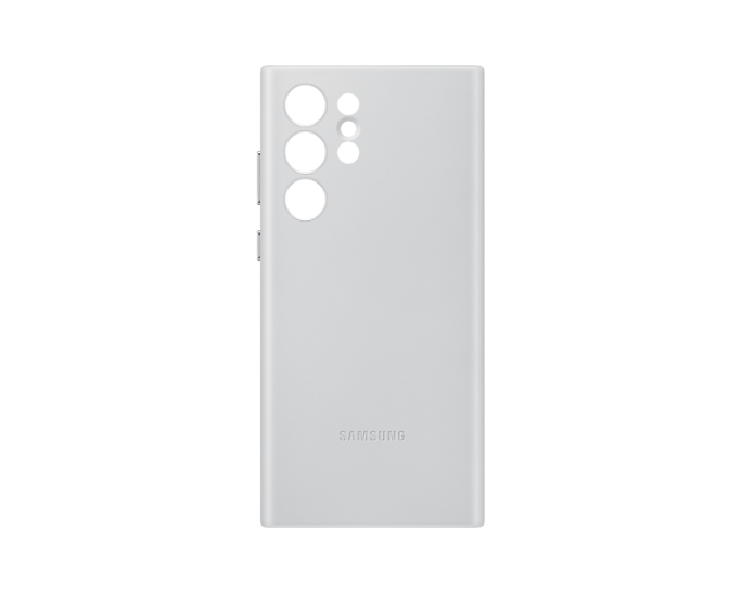 

Чехол-накладка Samsung Leather Cover для смартфона Samsung Galaxy S22 Ultra, пластик, светло-серый (EF-VS908LJEGRU)