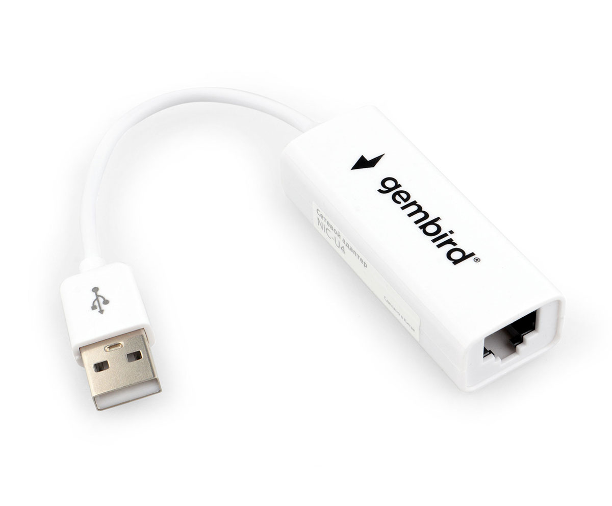 Сетевая карта Gembird NIC-U4, 100 Мбит/с, USB 2.0