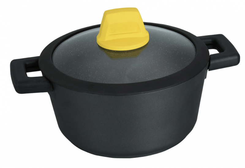 

Кастрюля Zanussi Calabria 2.65л, алюминий, антипригарное покрытие, черный с крышкой (ZCA31444LF), 0