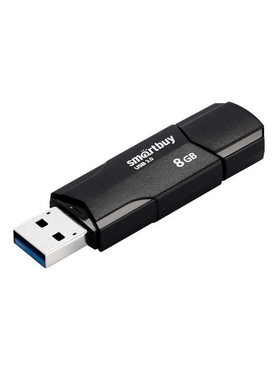 

Флешка 8Gb USB 3.1 SmartBuy Clue, черный (SB8GBCLU-K3), Clue
