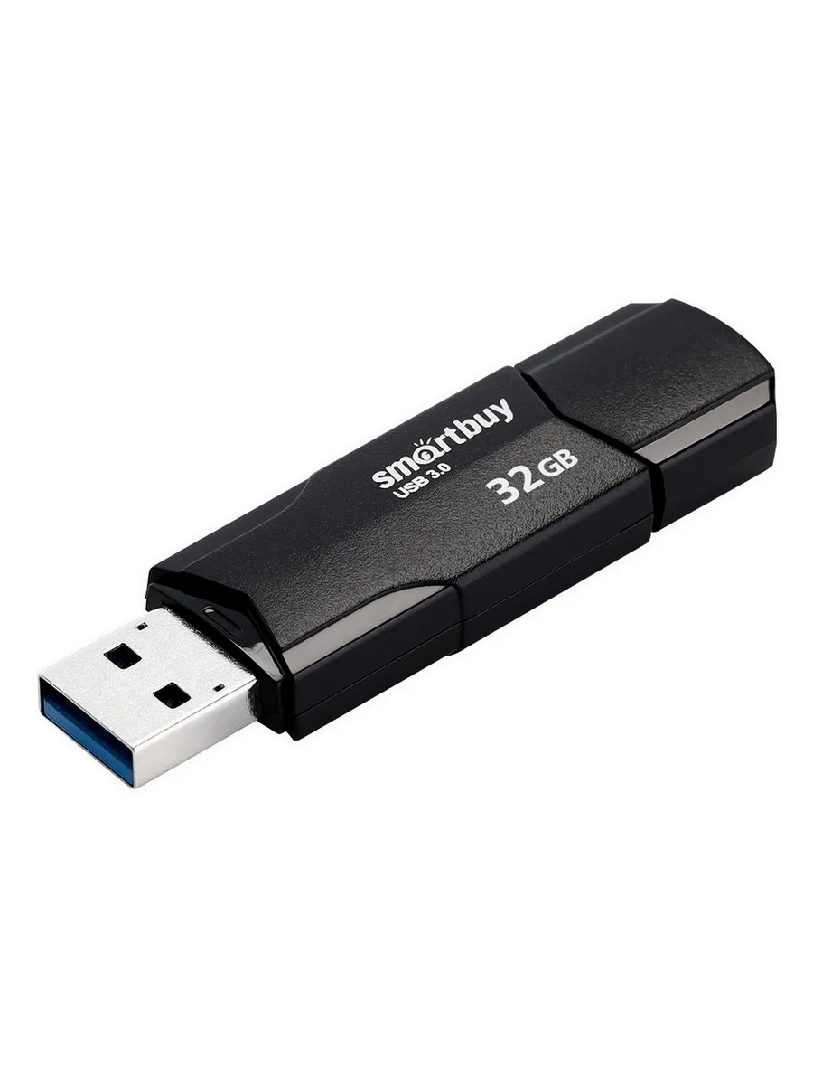 

Флешка 32Gb USB 3.1 SmartBuy Clue, черный (SB32GBCLU-K3), Clue