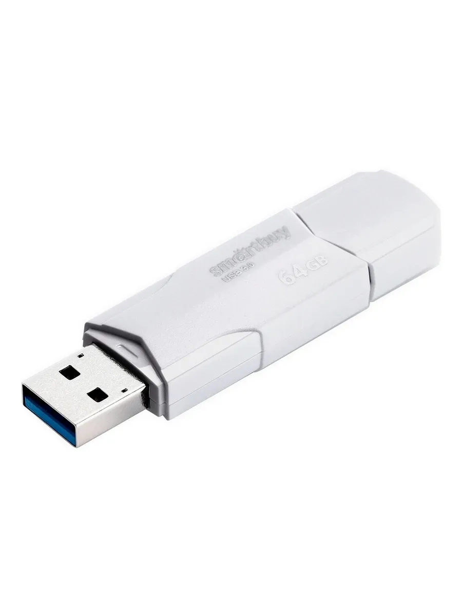 

Флешка 64Gb USB 3.1 SmartBuy Clue, белый (SB64GBCLU-W3), Clue