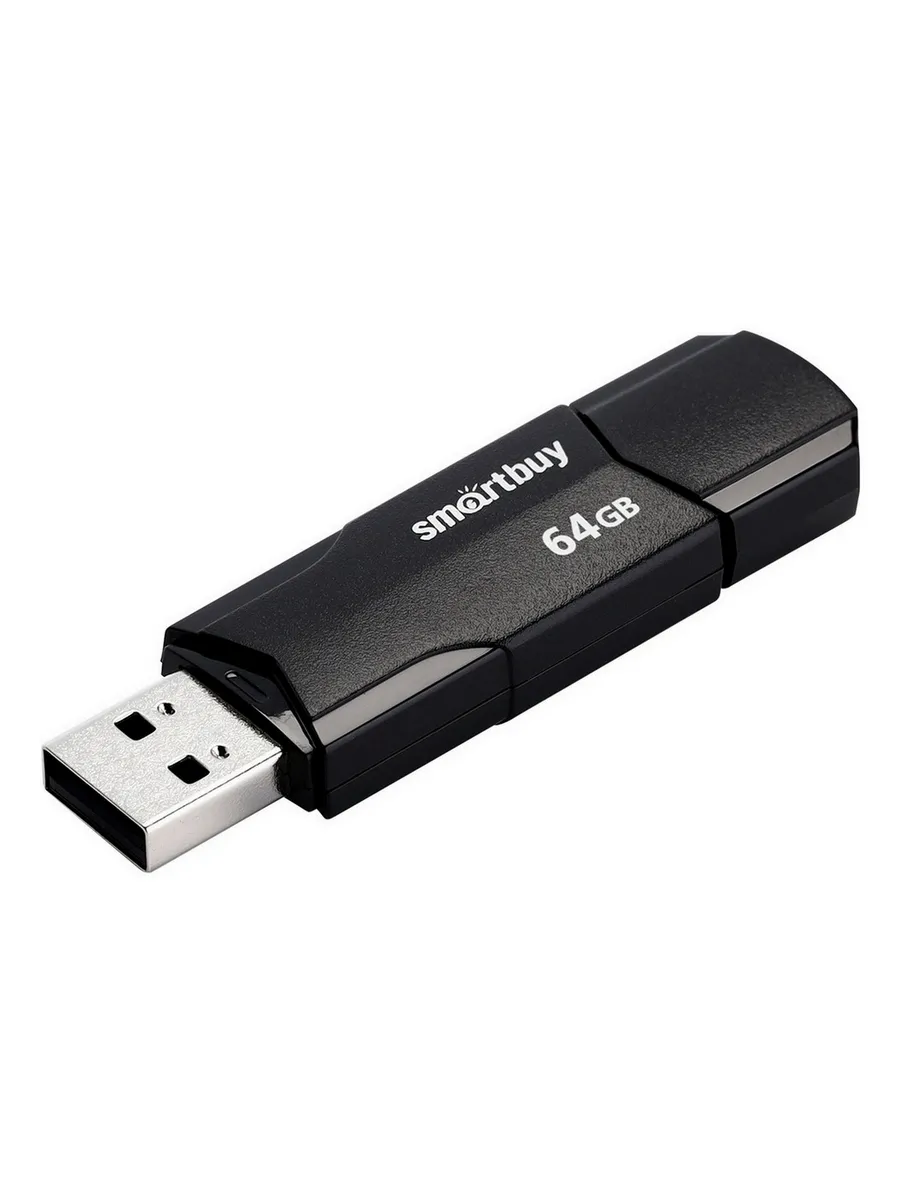 

Флешка 64Gb USB 2.0 SmartBuy Clue, черный (SB64GBCLU-K), Clue