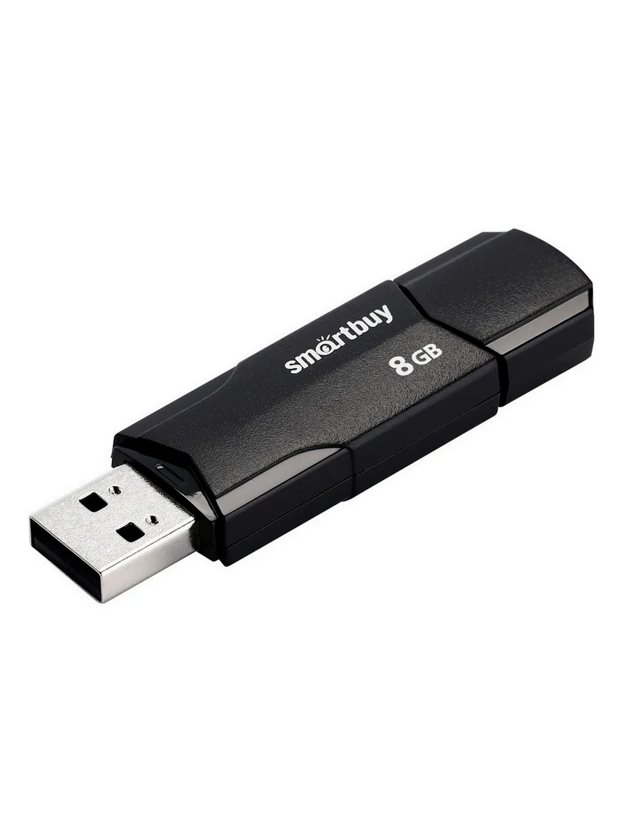 

Флешка 8Gb USB 2.0 SmartBuy Clue, черный (SB8GBCLU-K), Clue