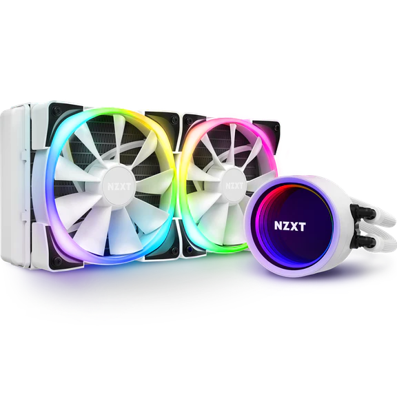 

Жидкостное охлаждение NZXT KRAKEN X53 RGB (White) для Socket 115x/2066/2011/2011-3/1356/1366/1200/AM4/TR4/TRX40, 2x120мм, ARGB (RL-KRX53-RW), KRAKEN X53 RGB (White)