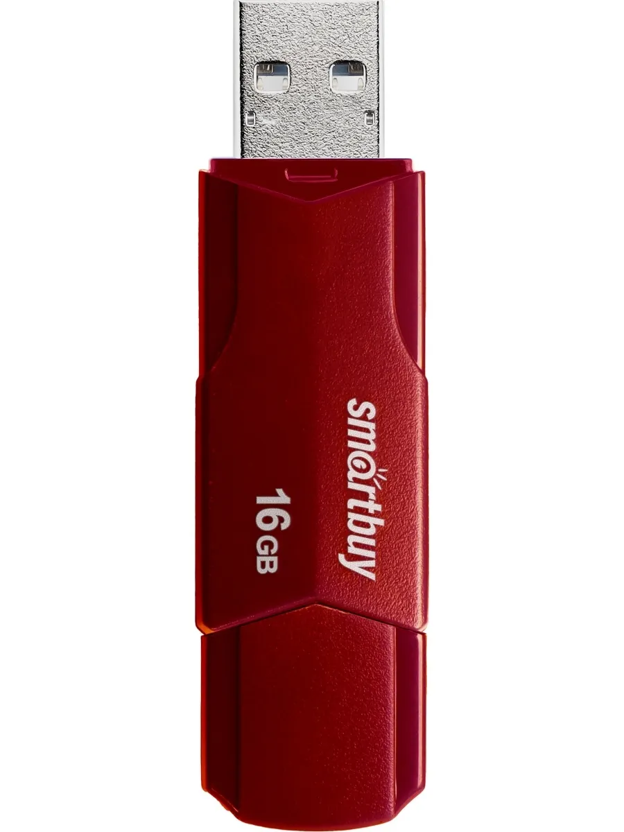 

Флешка 16Gb USB 2.0 SmartBuy Clue, бордовый (SB16GBCLU-BG), Clue