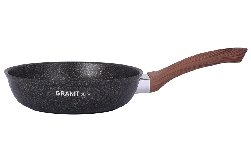 

Сковорода KUKMARA сго260а Granit Ultra 26см, алюминий, антипригарное покрытие, черный без крышки (сго260а), сго260а
