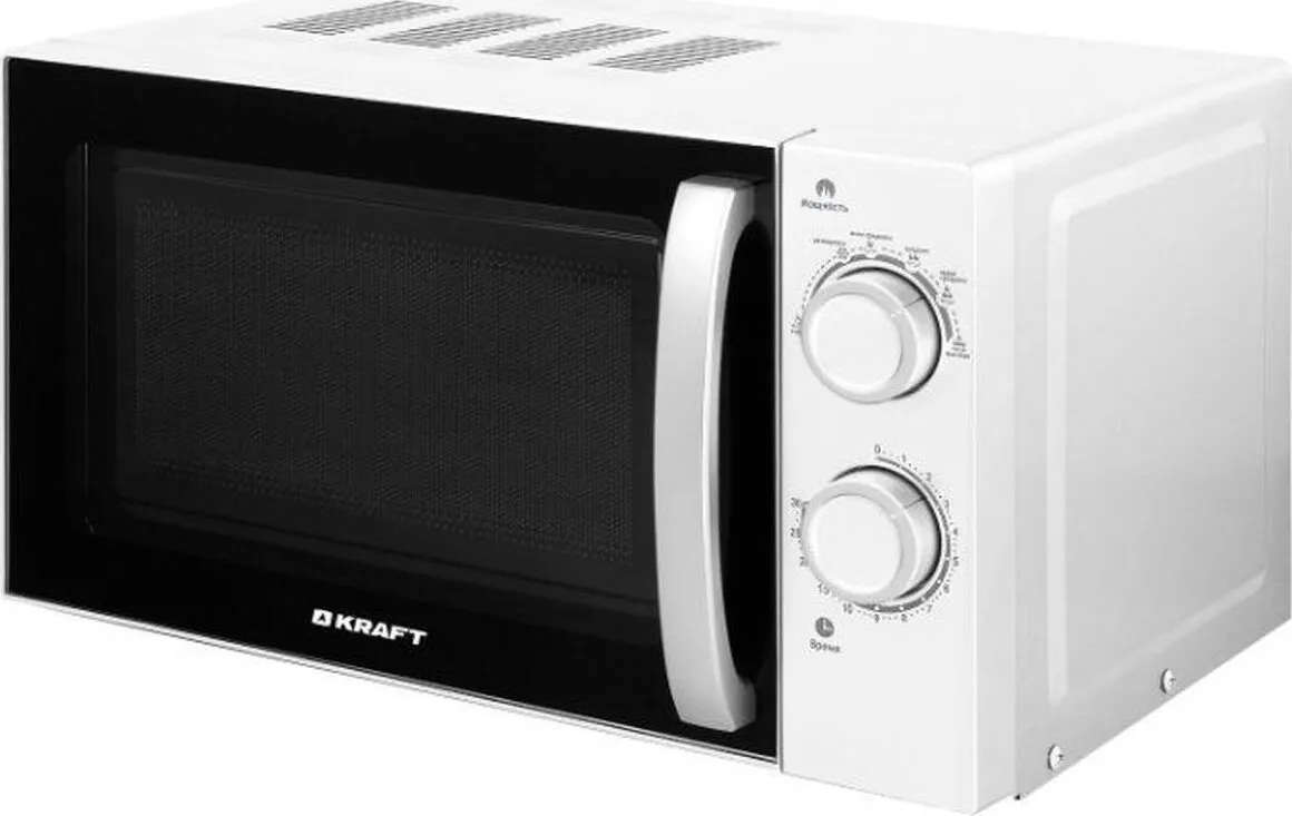 

Микроволновая печь Kraft KF20MW7W-102M 20 л, 700 Вт, черный/белый, KF20MW7W-102M