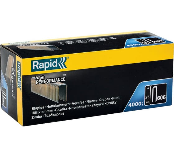 

Скобы RAPID, тип: 55/C/14/606, 5.7ммx25мм (11737302) 4000шт, нет