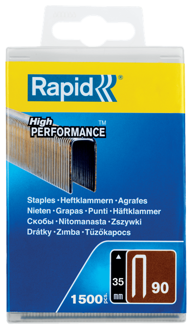 

Скобы RAPID, тип: 90, 5.7 мм x 3.5 см (5000126) 1500 шт