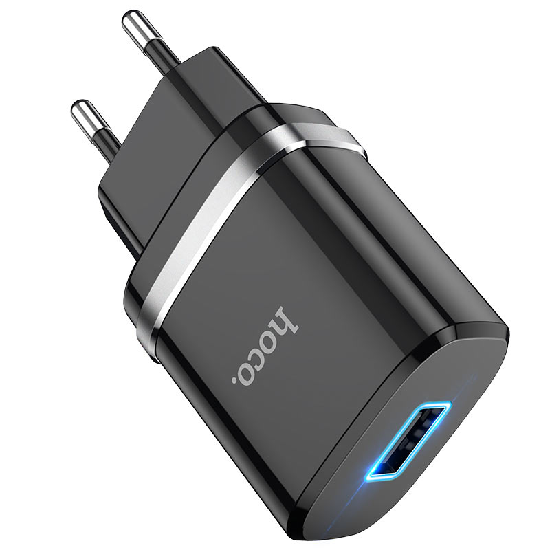 

Сетевое зарядное устройство Hoco N1 Ardent, 1USB, 2.4A, белый (6931474730923), N1 Ardent