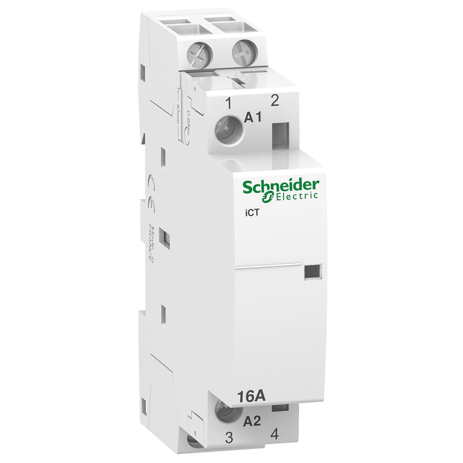 

Контактор модульный двухполюсный (2P) 25A 230В/230В, AC, 2НО, IP20, SCHNEIDER ELECTRIC Acti9 iCT25A (A9C20732), iCT25A