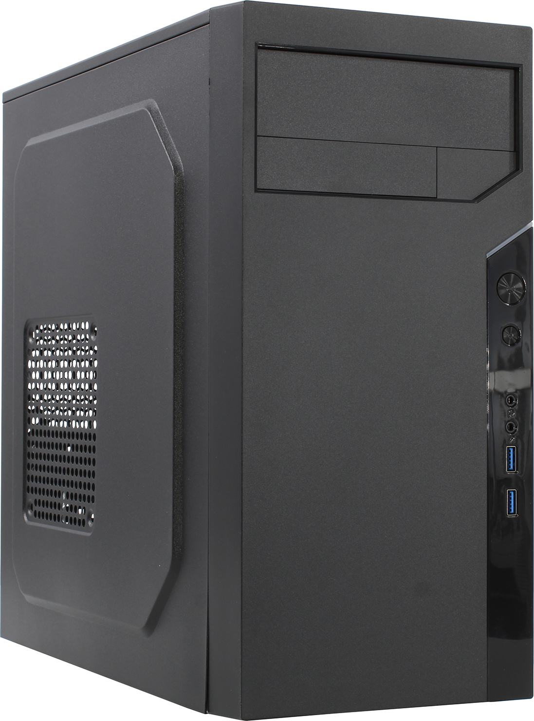 Корпус PowerCool 6505-U3, mATX, Mini-Tower, 2xUSB 3.0, черный, 450 Вт (6505-U3-450W)