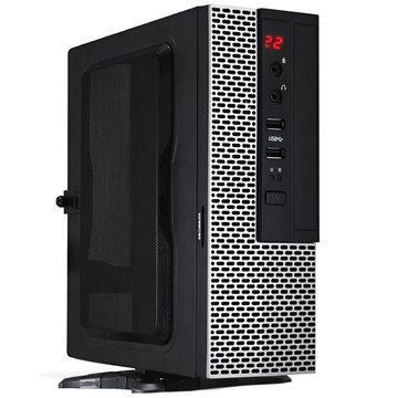 Корпус PowerCool S0002BS, Mini-ITX, Ultra small, 2xUSB 3.1, черный, 200 Вт (S0002-BS USFF)