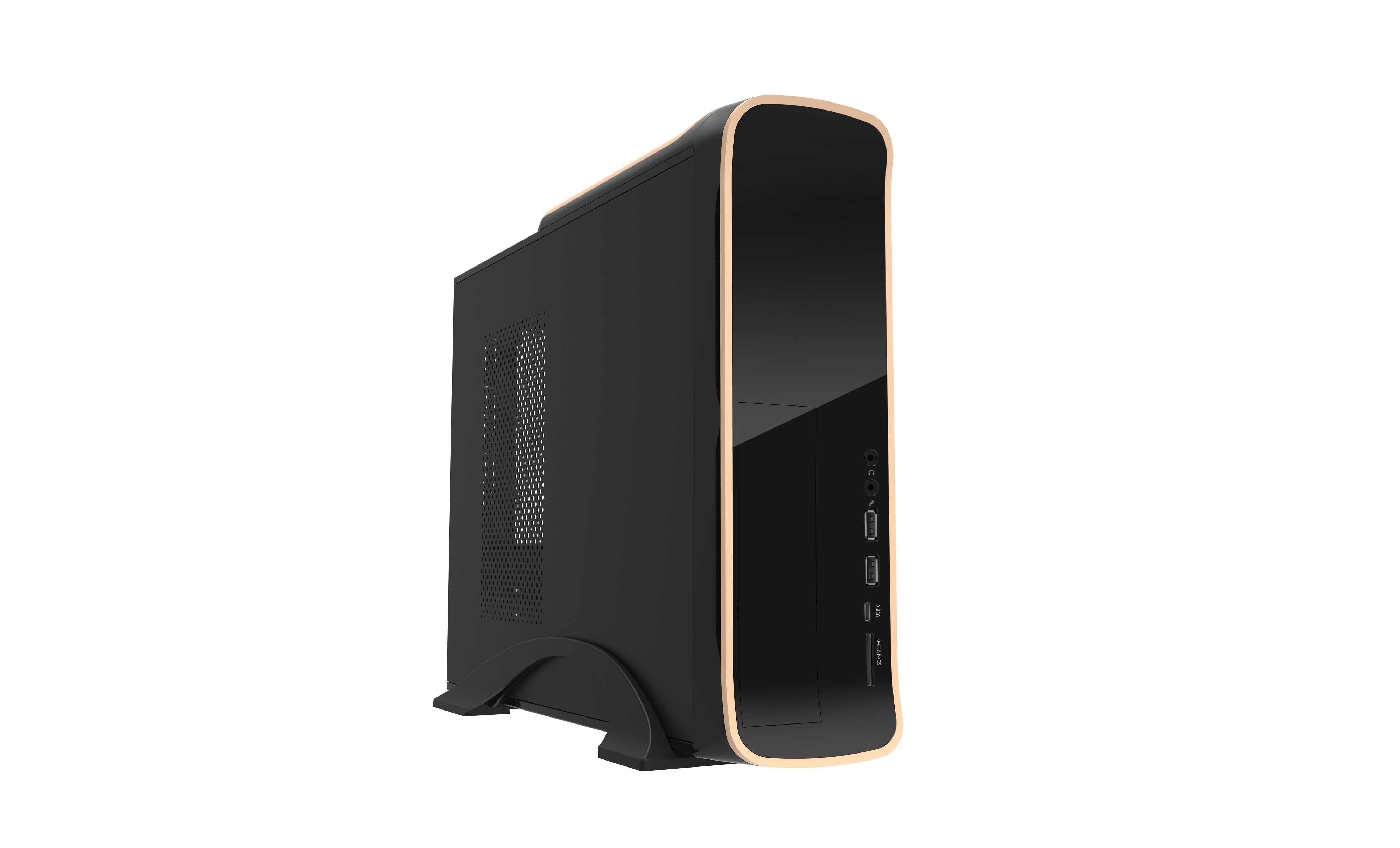

Корпус PowerCool S0510BK, FlexATX, Desktop, USB Type-C, черный, 300 Вт (S0510BK-300W), S0510BK