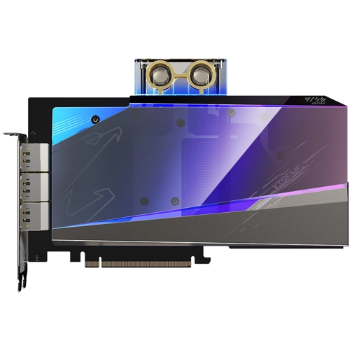 

Видеокарта GIGABYTE NVIDIA GeForce RTX 3080 AORUS EXTREME WB, 12Gb DDR6X, 384 бит, PCI-E, 3HDMI, 3DP, Retail (GV-N3080AORUSX WB-12GD LHR), AORUS EXTREME WB