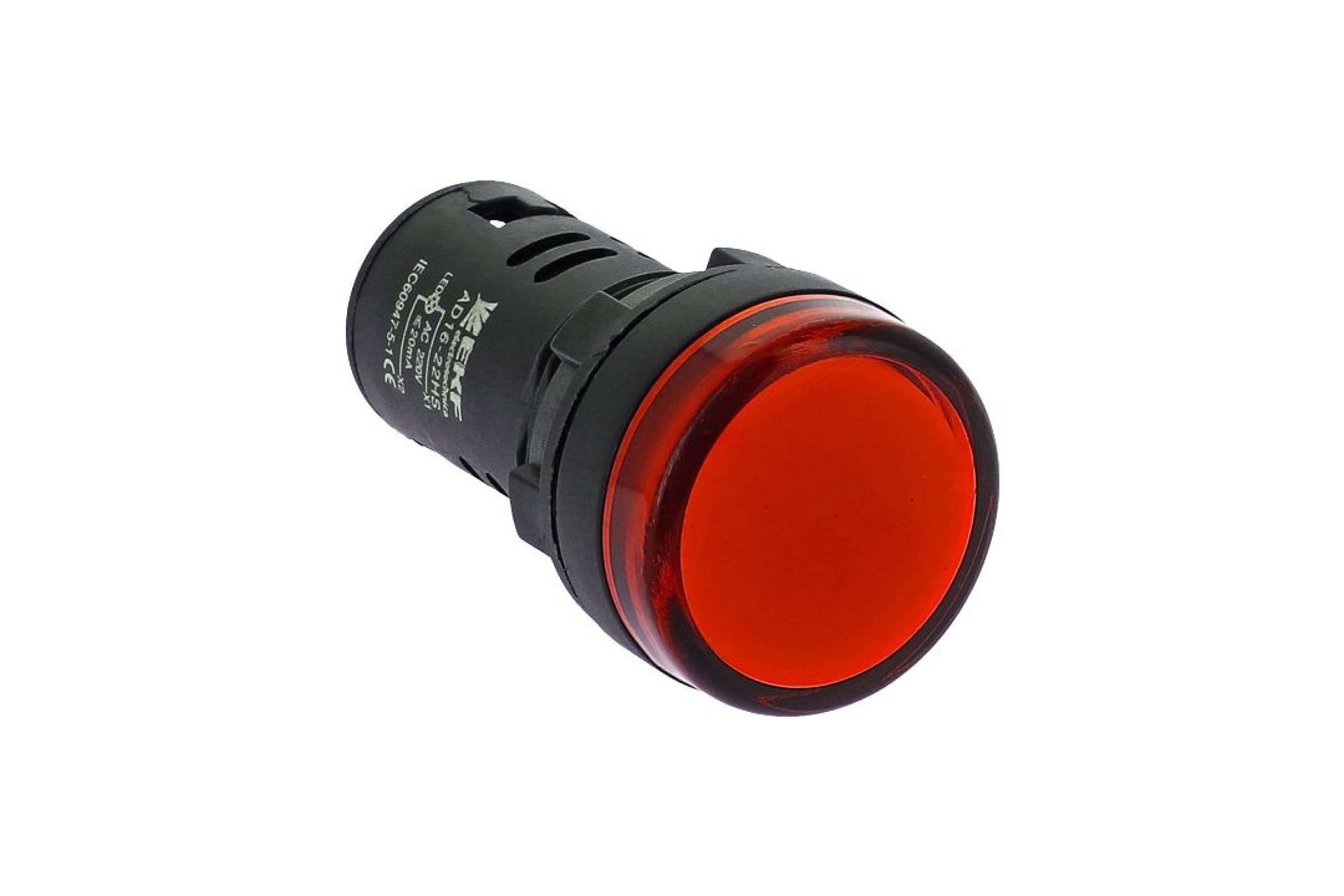 Лампа коммутационная LED красный 22 мм 230 В AC, EKF AD16-22HS (ledm-ad16-r)