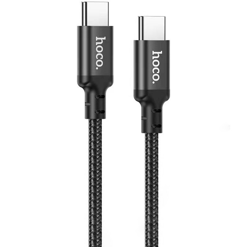 

Кабель USB Type-C-USB Type-C, OTG, 3A быстрая зарядка, 1м, черный HOCO X14 Double speed (6931474752215), X14 Double speed