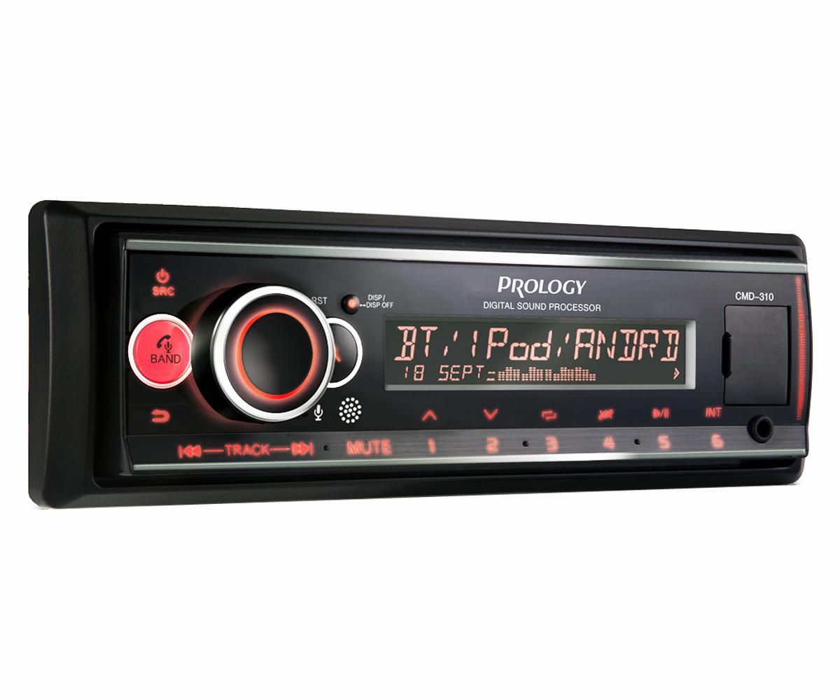 Автомагнитола Prology CMD-310, 1 DIN, 4x55 Вт, черный