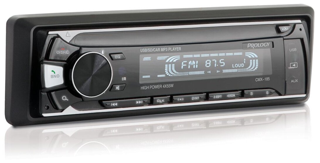 Автомагнитола Prology CMX-185, 1 DIN, 4x55 Вт, черный